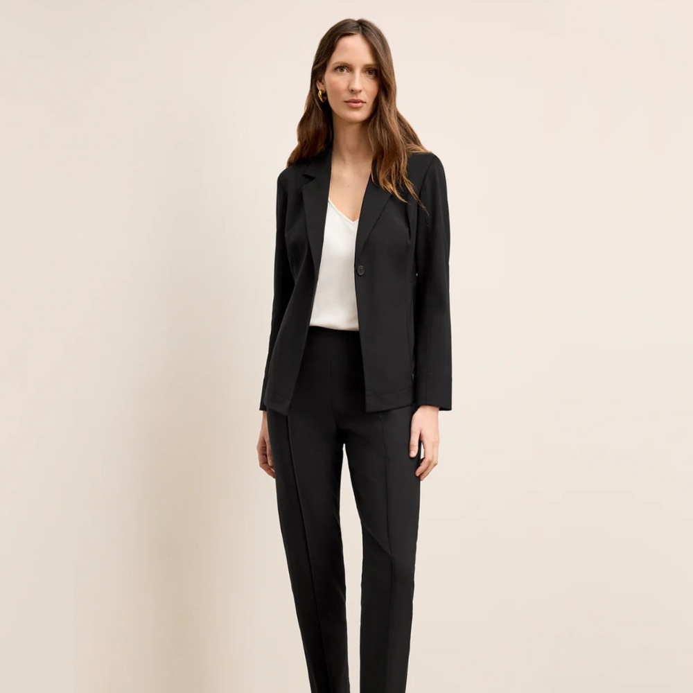 NWT MM LaFleur Moreland Travel Blazer Origami Tech - Black - Size 10
